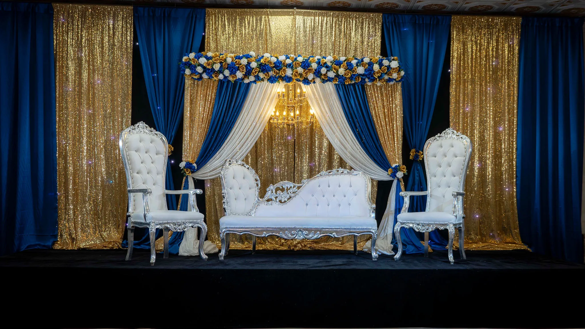 Elegant nikkah ceremony setup at a wedding venue in Mississauga